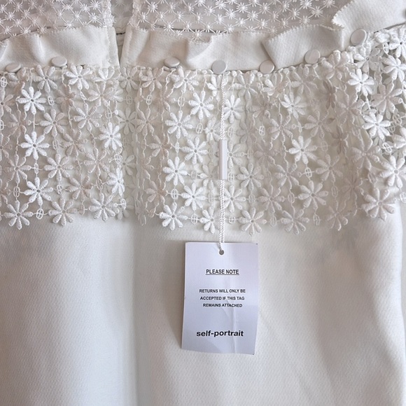 Self-Portrait Mixed Floral Frill Mini Dress - Picture 15 of 16